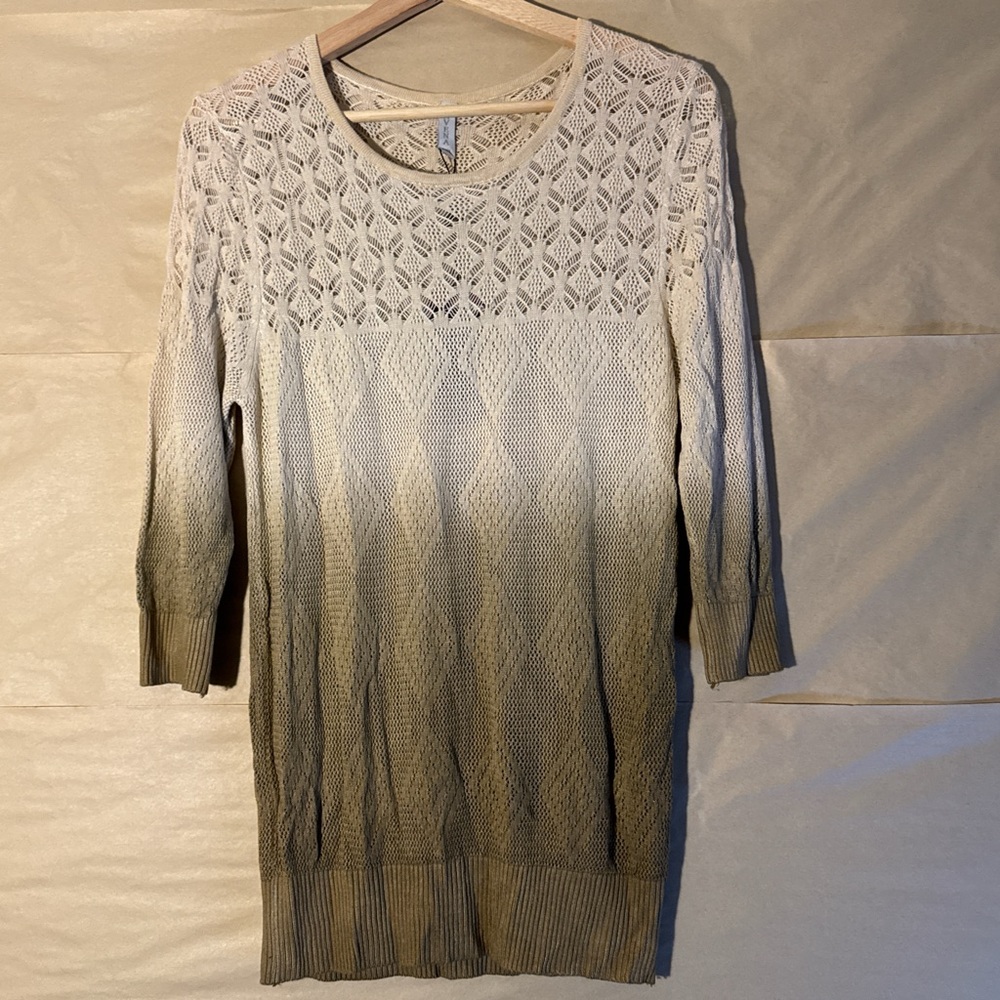 Elegant Beige Long Sleeve Women's Top